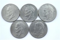 (5) Bi-Centennial Ike Dollars