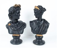 Apollo and Diana Classical Style Busts