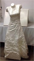 very nice wedding dress probably about a size 4