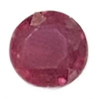 Natural Round .40ct Red Ruby