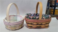 2001 Easter longaberger basket 8in tall with