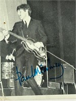 1964 Paul McCartney autographed Topps No 127