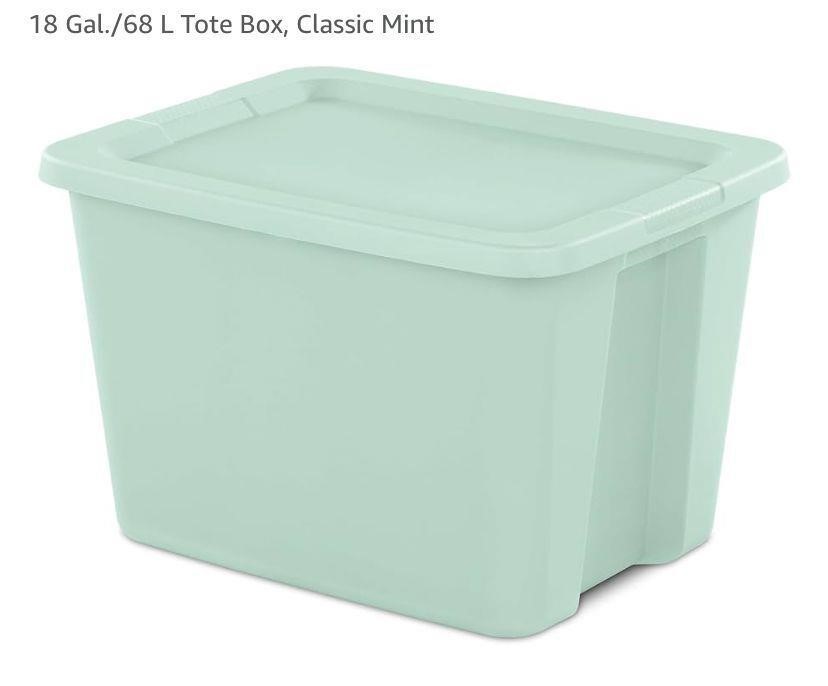 18 Gal./68 L Tote Box, Classic Mint