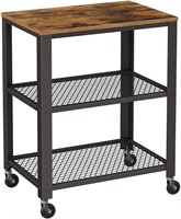 3-Tier Kitchen Serving Bar Cart on Wheels