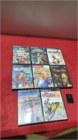 8 ps2 games and memory card