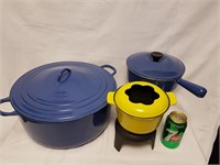 Chaudron & casserole en fonte émaillées Le Creuset