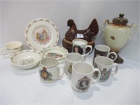 Bunnykin Dishes / Covered Hen / Royalty Mugs