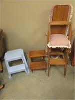 sewing stool & 2 stools