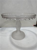 Frosted hand cake stand
