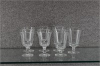 7 Fostoria Century Glass Water Goblets