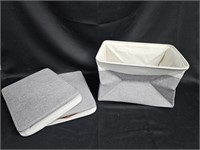 Storage Bags. 3 pack. Gray & white