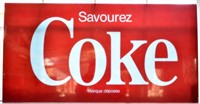 ACRYLIC FRENCH COCA-COLA SIGN