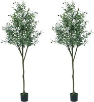 Set of 2 Artificial Olive Trees 6ft