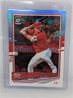 2020 Optic Blue White Prizm Mike Trout #142