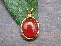 CARNELIAN PENDANT ROCK STONE LAPIDARY SPECIMEN