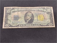 1934A $10 Silver Certificate WWII North Africa