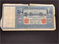 1910 German Reichmark Bank Note