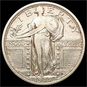 1917 Ty 1 Standing Liberty Quarter CLOSELY