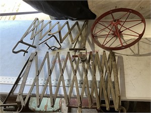 Running board racks for antique cars & steel