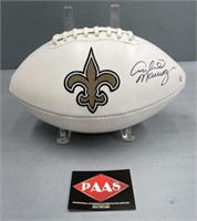 Archie Manning Signed Saints Football