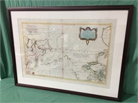 Large Framed Early Map Print