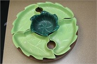 Vintage USA Pottery Lazy Susan