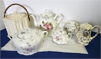 Teapots, casserole, cookie jar