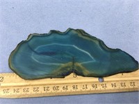 about 5.5" blue agate slabs           (g 22)