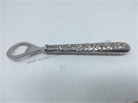 Bottle opener with Sterling handle
