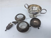 Miscellaneous Sterling not weighed due to glass