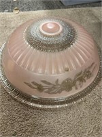 Vintage Glass Victorian look Ceiling light cover