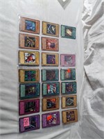 3 sheets of yugioh cards