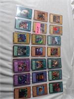 3 sheets of yugioh cards