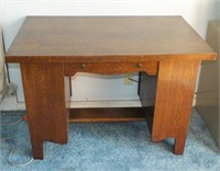 KADES "UTILITY" TABLE W/BARRISTER STYLE SHELVES