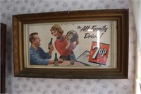 Vintage 7 UP Advertising Picture