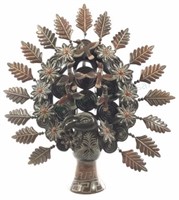 Mexican Pottery Tree Of Life, Peacock, Birds