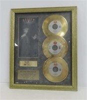 Framed Elvis Presley Memorabilia