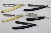 Collection of (5) Vintage Straight Razors