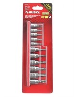 11PC Husky 1/4 and 3/8 in Drive Torx Socket Set