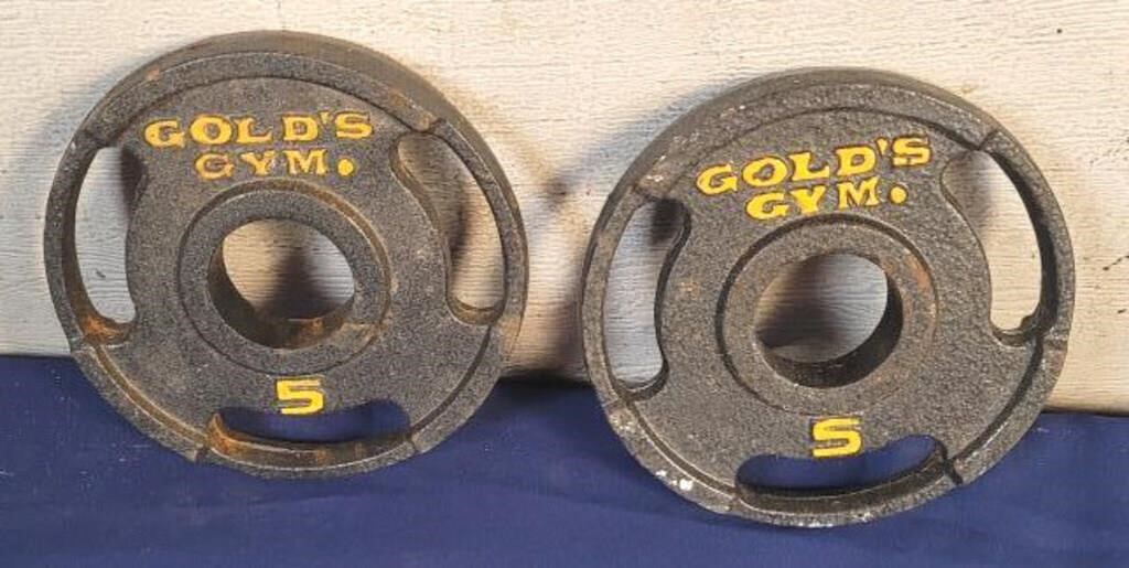 2 - Golds Gym 5 lbs. Weights