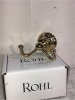 ROHL Unlacquered Brass Mountable Coat Hanger