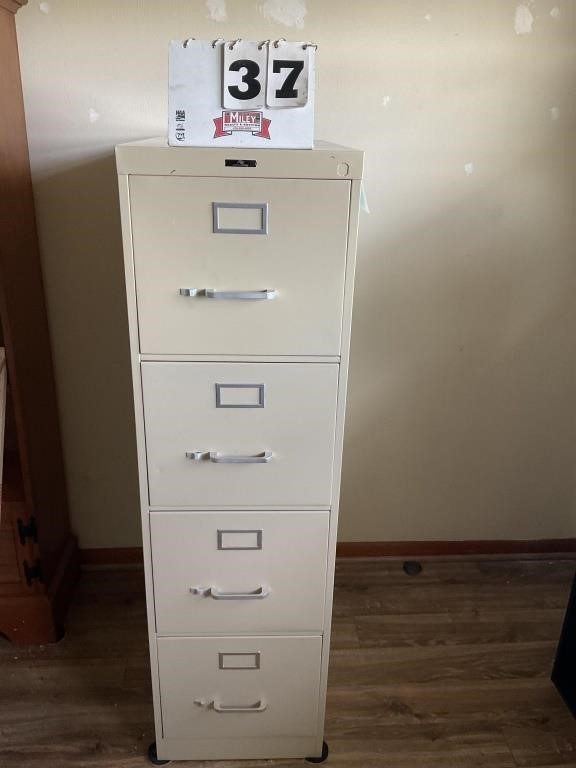 Metal filing cabinet