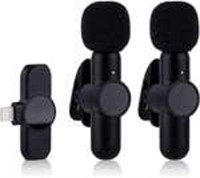 2pcs Wireless Lavalier Mic Set