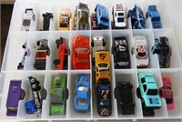 Approximately 50 matchbox cars in carry case