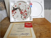 The Blossoms of China "Plum Blossom" Plate