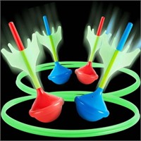 Updated  Syncfun Lawn Darts Set  6Pcs  Glow in Dar