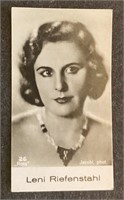 LENI RIEFENSTAHL: Antique Tobacco Card (1931)