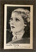 LORETTA YOUNG: Scarce AURELIA Tobacco Card (1932)