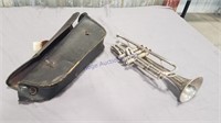 Concertone silver trumpet, been repaired
