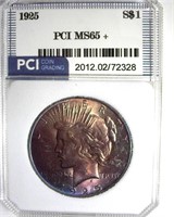 1925 Peace PCI MS65+ Great Toning